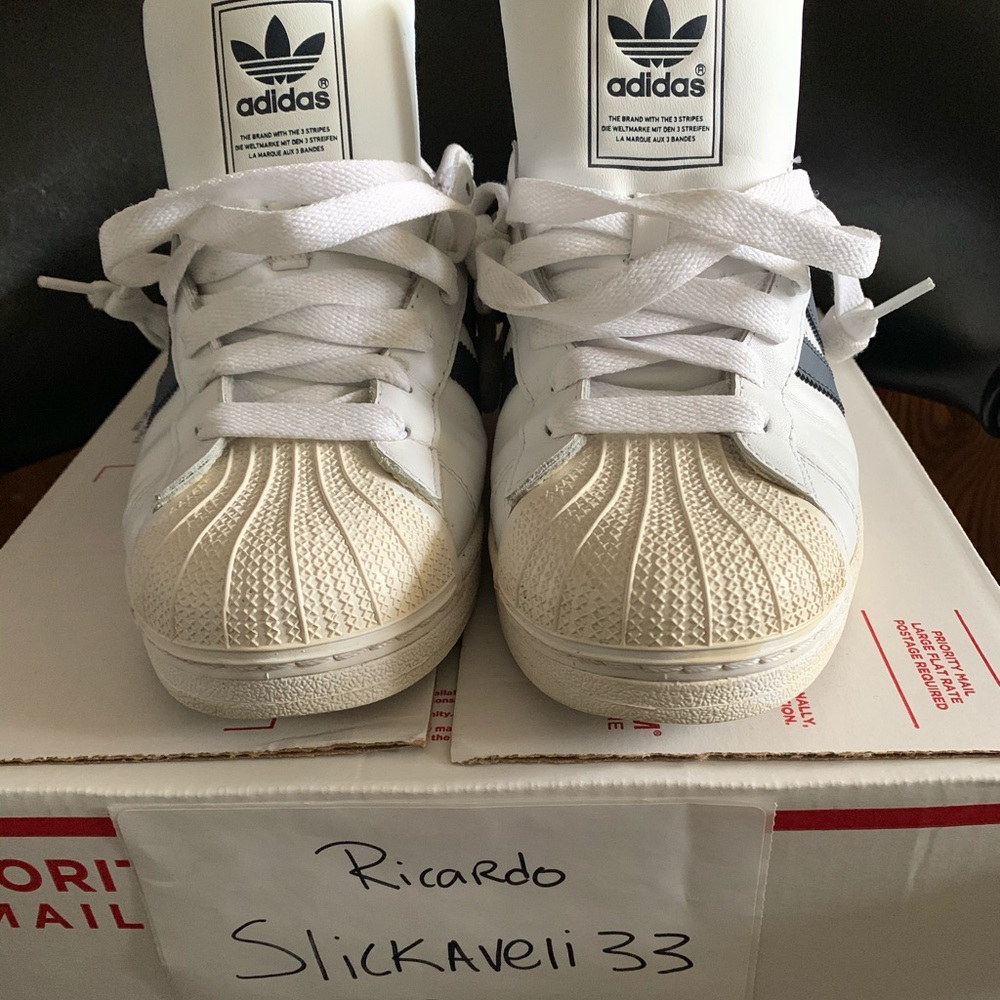 USED ADIDAS ORIGINALS MEN'S SUPERSTAR II SIZE 10